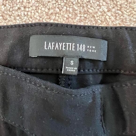 Lafayette 148 New York Women's Black Pull On Straight Leg Trouser Pant Size S - Picture 5 of 11
